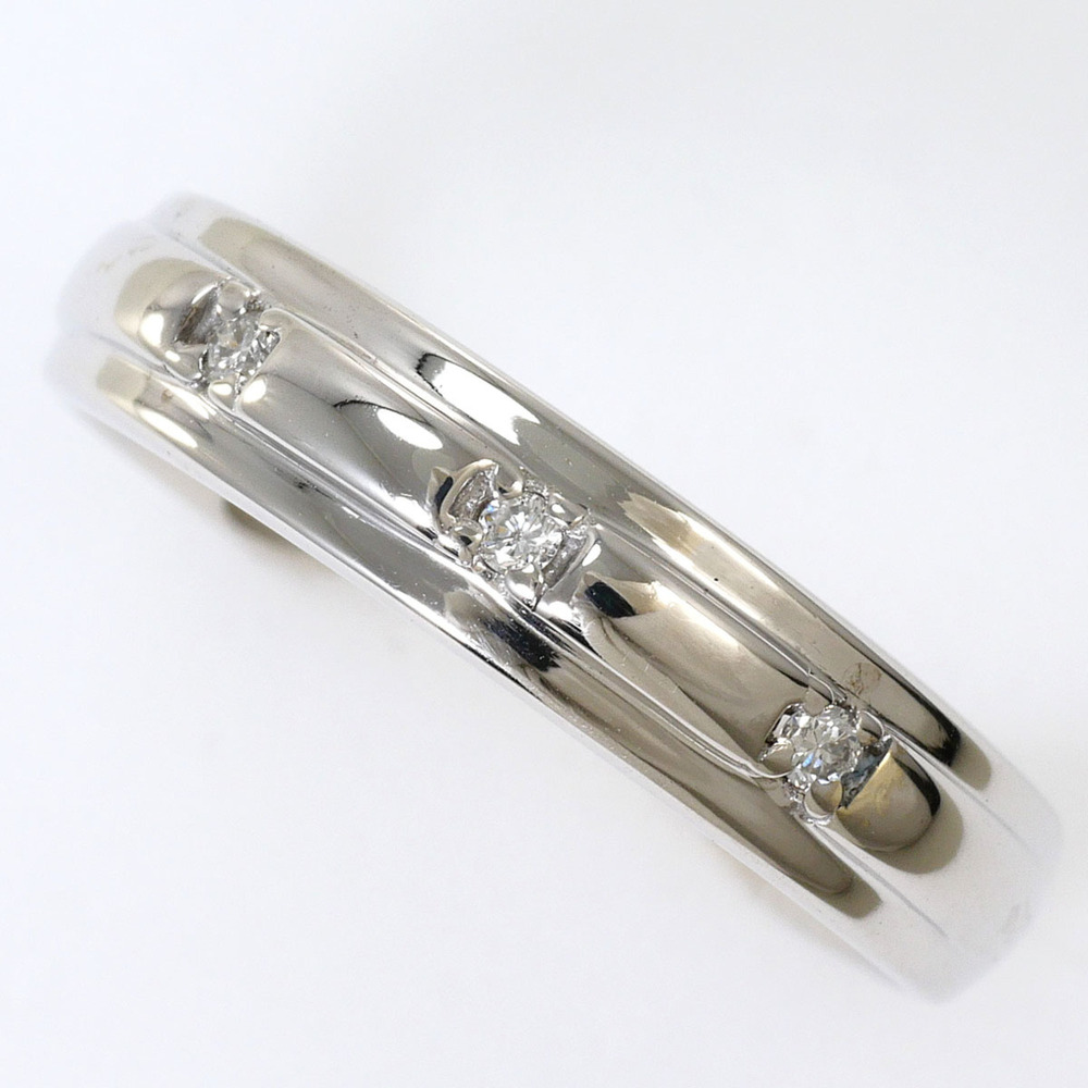 VINTAGE 10k Silver Diamond Ring